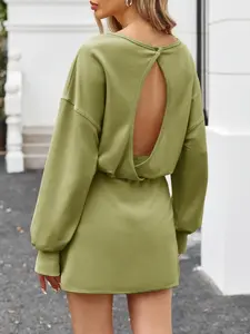 Fisoew Womens 2 Piece Outfits Casual Long Sleeve V Neck Knit Sweater Tops Mini Skirt Sets Fall Lounge Travel Outfits woman Breathable Clothes women rodeo outfits set for women Elegant Soft Loose Fashion