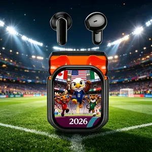 True Wireless Earbuds LED Smart Display 24H Battery IPX4 Waterproof Hi-Fi Bass Touch Control Lightweight for Daily Commute