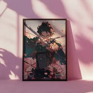 Eren Yeager Anime Print Attack on Titan Poster Kawaii Wall Decor Otaku Gift Japanese Manga Art Aesthetic Room Decor AOT