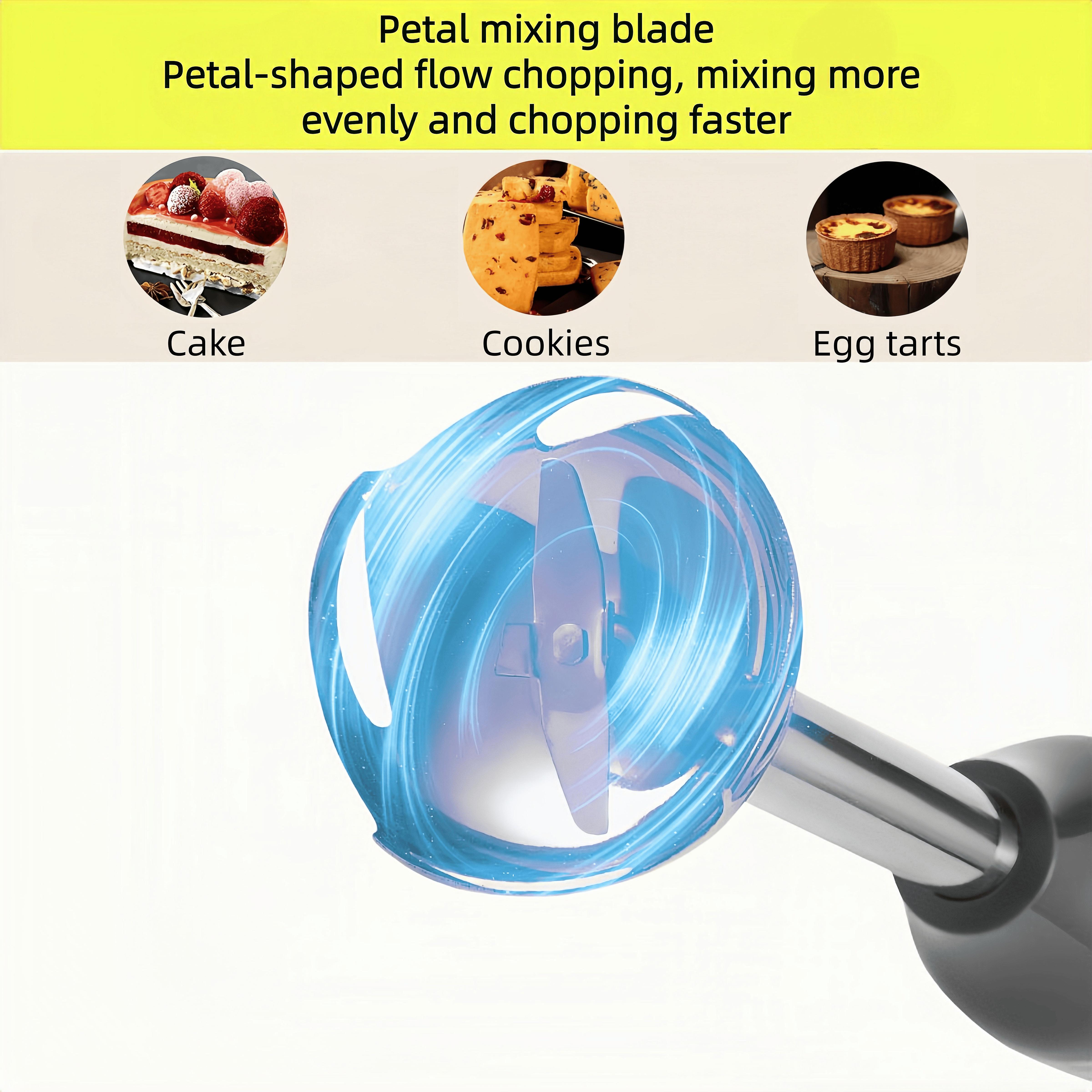 Immersion Hand Blender, 4-in-1 8-Speed ImmersionBlender with 500ml Food Grinder, 700ml Container, Multi-Scenario Use for Baby Food Purees, Smoothies, Sauces,Creams, Eggs and Soups Great Gift for Friends andFamily Electric Cooker with Auto Shut-Off