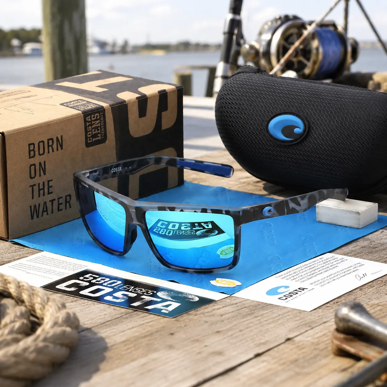 Costaego Professional Men's Polarized Sunglasses, UV400 Protection for Sea Activities, Kayaking