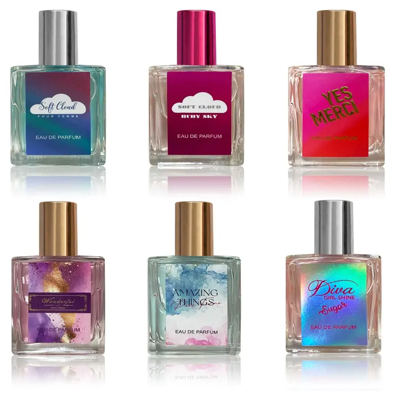 Women's 6-Pack Mini Travel Perfume Sampler Set - 0.51 oz Cruelty-Free Long-Lasting Spray, Diverse Scents for Scent Layering, Beauty & Personal Care Fragrance Gift Set