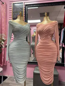 Beautiful Mesh Dress - Elegant Design with V-Neckline and Comfortable Fit