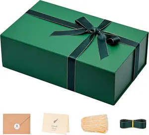 LIFELUM Luxury Large Decorative Gift Box with Magnetic Lid 13.85x8.35x4.45 Inch Includes Accessories Card Ribbon Filler Sticker Ideal for Holidays and Special Occasions