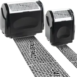 2026 Pocket Store New Year's Gift 2-Pack Privacy Roller Stamp Address & Billing Info Blocker 100m Long Lasting Ink Roll Essential for Home & Office Mailing Perfect Holiday Gift Option