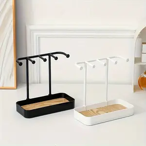 1pc/2pcs Necklace Jewelry Storage Rack Household Dressing Hair Band Earrings Hair Accessories Display Rack, Aesthetic Room Decor, Home Decor, Bathroom Decor