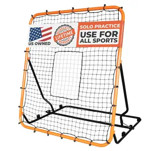 Volleyball Rebounder Net, Soccer Rebounder, Lacrosse Rebounder, Baseball Rebounder Net | Improve Pitching and Fielding Training, Spiking, Passing and Shooting Skills (4 x 4.5 Feet)