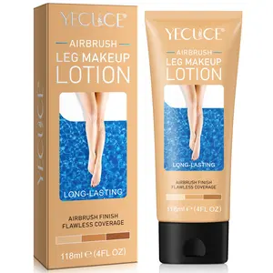 Yecuce Leg Makeup Lotion - Body Care Cosmetic Moisturizer with Airbrush Finish, Light, Smooth Application, Waterproof, Long-Lasting, Smoothing, Transfer-Proof for Flawless Legs (Summer Use)