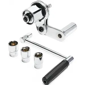 Torque Wrench Tire Nut Remover 1:16 Torque Multiplier 320NM Torque Saving Torque Wrench 1/2 Drive Tire Nut Wrench Tire Changing Kit with 17mm/19mm/21mm Socket Tire Removal Tool Garage Storage Suitable for Most Vehicles A Christmas Gift for Fathers
