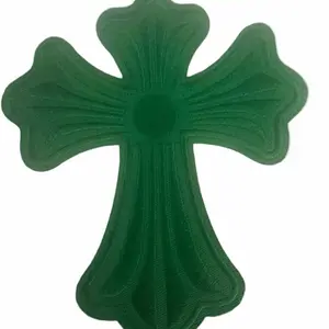 Colorful Fabric Cross Embellishment Piece, Specialty Trim for Textiles & Soft Furnishings Sewing Supplies