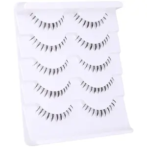 China Wispy Bottom False Eyelashes Natural Clear Band Reusable Lashes for Easy Application Comfortable Wear User Friendly Design