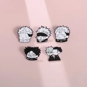 Cute JJK Character Brooch, Cute Anime Badge for Backpack & Jeans & Hat, Fashion Accessories for Women & Men