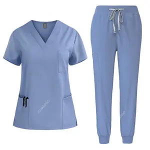 Women's work uniform Nurse Uniform Woman Hospital Doctor Men's Medical Sweatshirt  Nursing Pants Unisex Workshop Uniforms Beauty SPA Work Clothes New Womenswear Workwear Trouser Basic