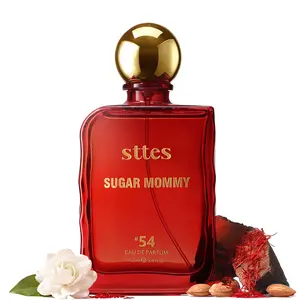 Sttes Sugar Mommy #54 Eau de Parfum for Women 3.4 Fl Oz / 100ml – Sweet Gourmand Perfume with Saffron, Almond & Jasmine, Amberwood Musk – Long Lasting Women's Fragrance Gift Perfume