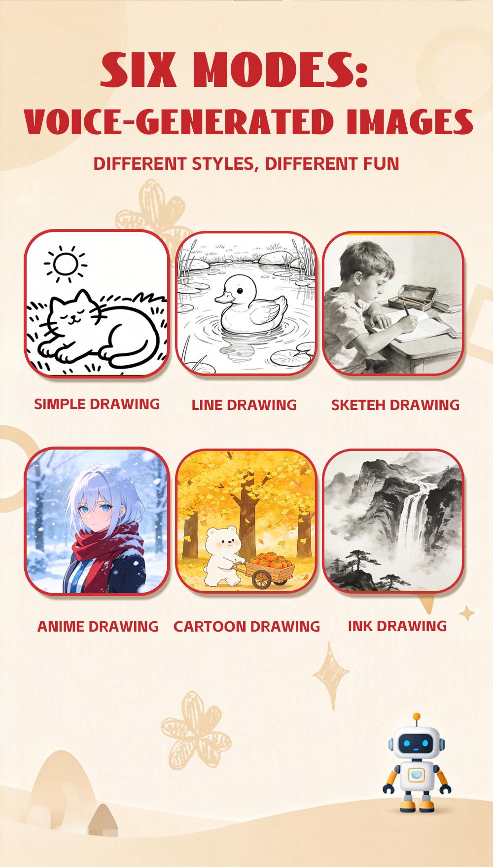 AI Voice Smart Sticker Machine - Portable Inkless Printer for Creative Minds | Transforming Voice to Art & Drawing Illustrations | Ultimate Tool for Sketching, Journaling & Imaginative Expression