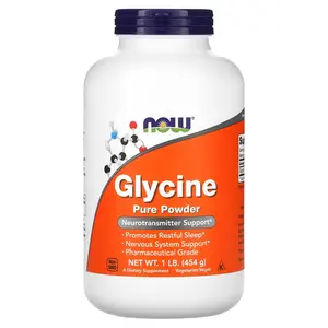 NOW Foods Glycine, Pure Powder, 1 lb (454 g) NOW Foods Glycine, Pure Powder, 1 lb (454 g)