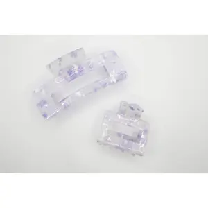 Clear Claw Clip with Light Purple Specks • Limited Edition ♡💜