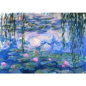 1PCS Monet Water Lilies Diamond Painting Kit DIY Rhinestone Art for Home Decor Living Room Wall Decorati
