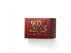 Jennie Moon C 90X Moonlight Facial Soap 160g with 20 Natural Oils Avocado Complex Amino Acids Niacinamide Vitamin C & E Glutathione Hyaluronic Acid for Hydrated Skin