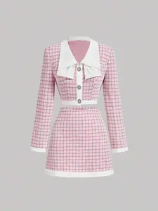 Elegant Women's Mini Blazer Dress Set, Stylish Ladies' Suit, Fashionable Female Clothing, Perfect for Any Occasion, Fall outfit, Jacket