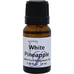White Pineapple Fragrance Oil, 10 ml Premium, Long Lasting Diffuser Oils, Aromatherapy Therapeutic Solution