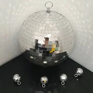 3-Piece Shatter-Resistant Pet Disco Ball Set, 7.87-Inch Large + 1.2-Inch Mini, Silver Color Reflective Party Decor, Ideal for Disco, Weddings, Home