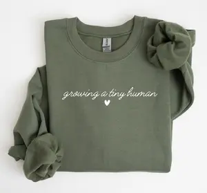 Cute Pregnancy Sweatshirt/T-shirt, Growing a Tiny Human, Pregnancy Announcement Shirt, Maternity Tee, Baby Bump Shirt, Mom to Be Shirt, Mom To Be Gift
