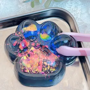 Cute Cat Paw Design Squishy Toy, 1 Count Squeeze Toy, Soft Kitty Squeeze Fidget Toy, Sensory Fidget Decompression Toy for Kids Adults