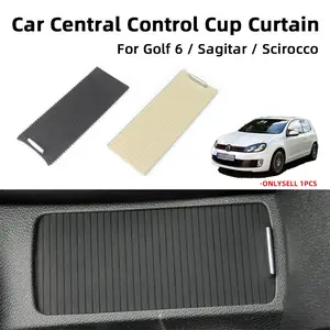 For Volkswagen Golf Cup Holder Slide Roller Shade Armrest Box Cover Panel Push-Pull Tray 5KD862531