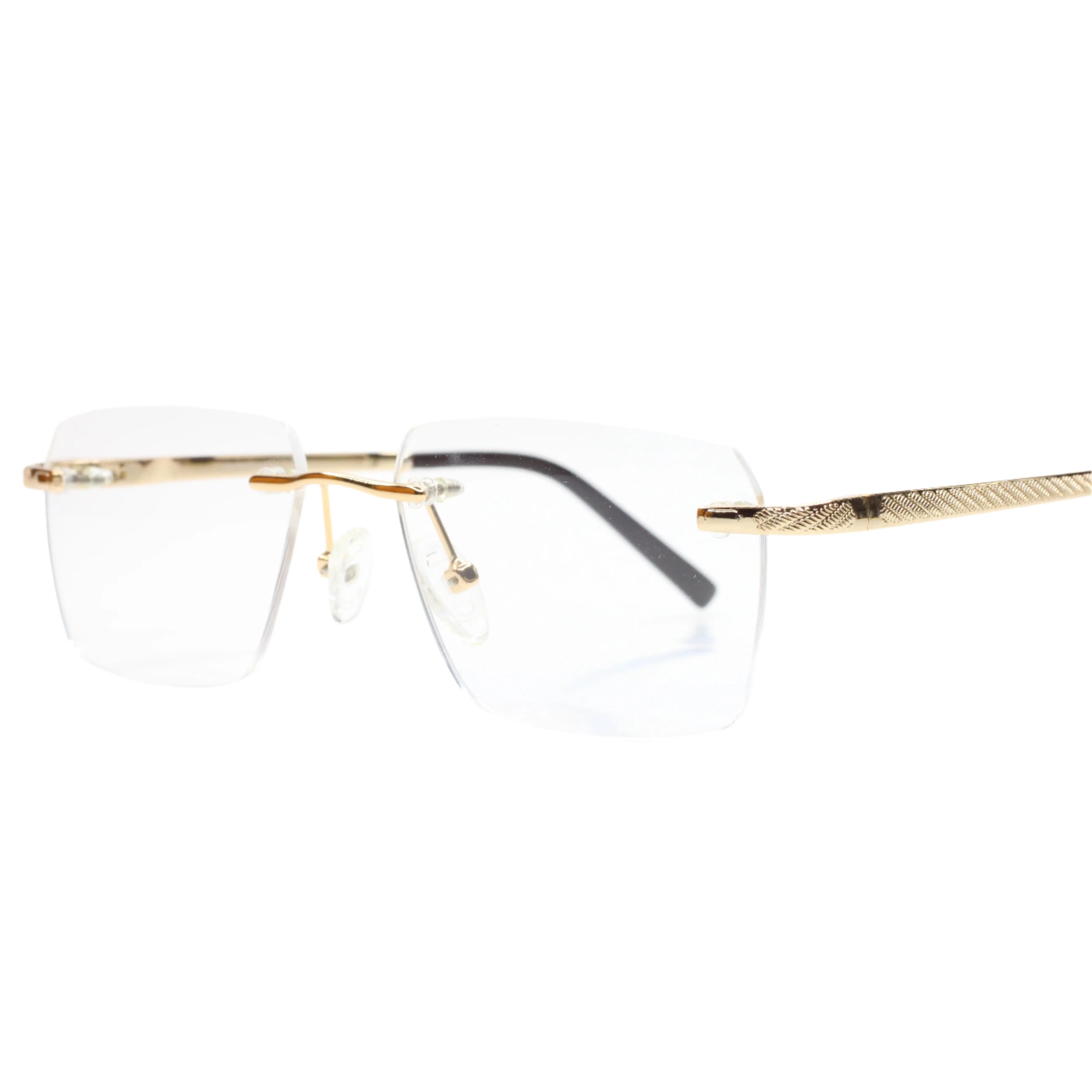 Myriad Eyewear ME25635 Gold Rimless Designer Luxury Eyeglasses -Wo
