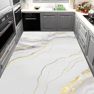 Vintage Style Kitchen Rug, Non-slip and Waterproof Kitchen Mat, Durable and Easy to Maintain Kitchen Runner, Ideal for Adding a Touch of Elegance to Your Kitchen, Home Decorative Rugs