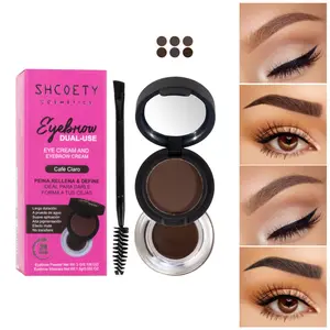 Eyebrow tint powder, Eyebrow Define Powder, eyebrow tint cream, professional dual-ended eyebrow brush, integrated design with upper and lower layers, long-lasting for 24 hours without smudging.
