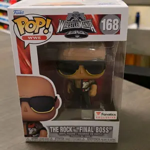 Funko Pop! WWE The Rock "Final Boss" - WrestleMania 168 Exclusive Vinyl Figure Fanatics Collectible, Wwe Collectible