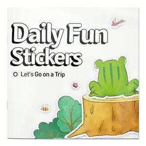 Sticker Art Book, Daily Fun Scene Sticker Activity Workbook with Cute Animals and Nature Themes, Mix-and-Match Picture Stickers for Story Play and Creative Collage, Builds Focus, Imagination and Hands-On Skills