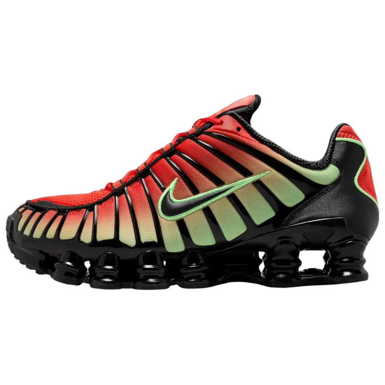 Nike Shox TL 'Chili Pepper' Chunky Shoes, Men's/Women's Sports Sneakers for Casual & Athletic Wear, Retro Style, Trendy Mesh Shoes, Female Fit, Leather Mesh