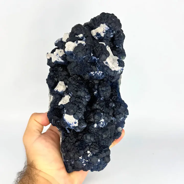 Blueberry Fluorite on Quartz (MUSEUM GRADE, Personal Collection)