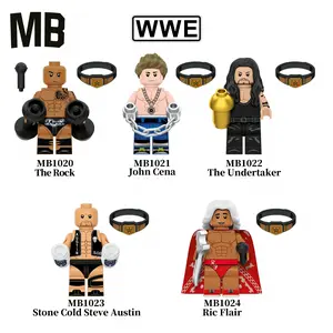 WWE Wrestling Character Building Block Figure - Single Pack Minifigure with Accessories