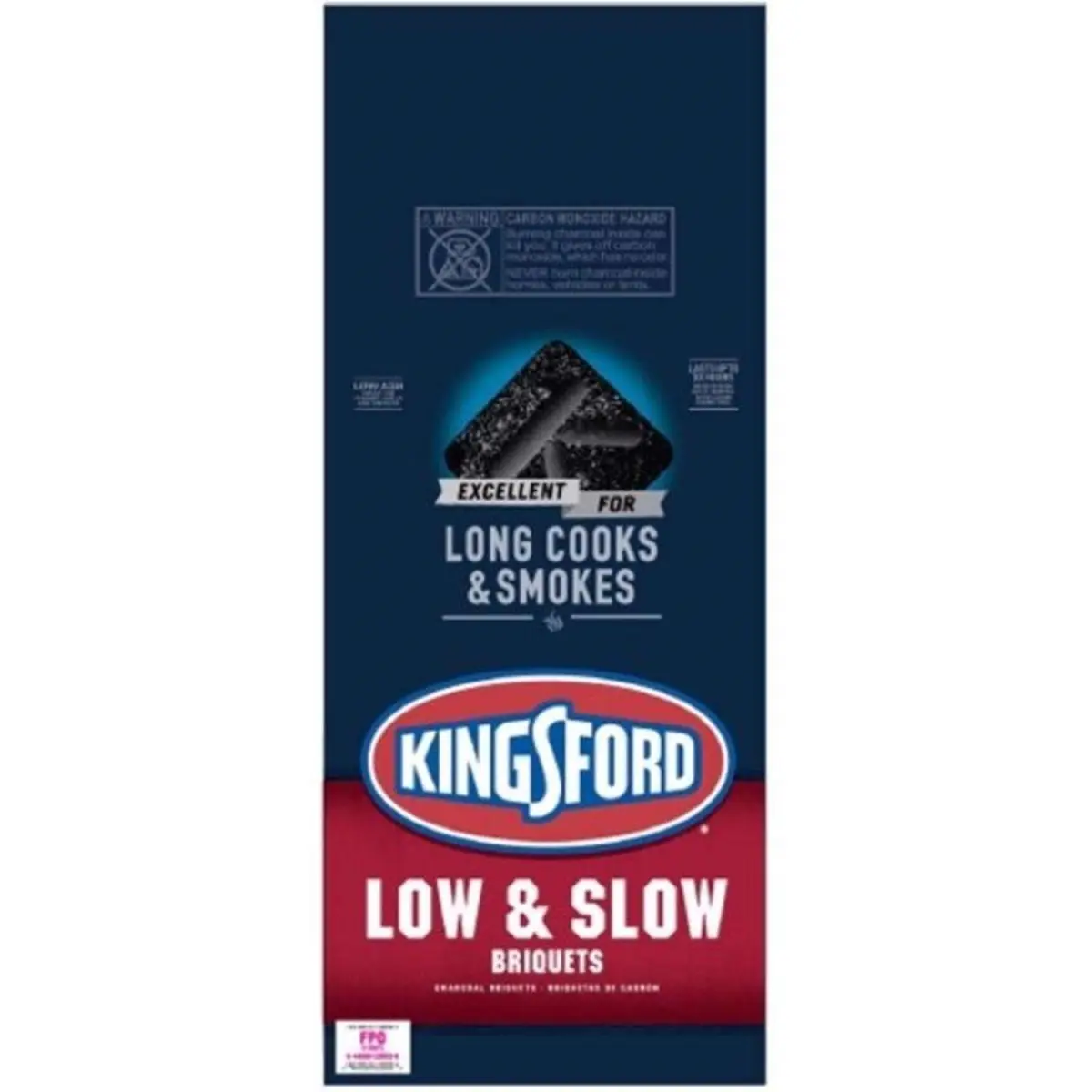 Kingsford 8090221 12 lbs Low & Slow All Natural Original Charcoal Briquettes