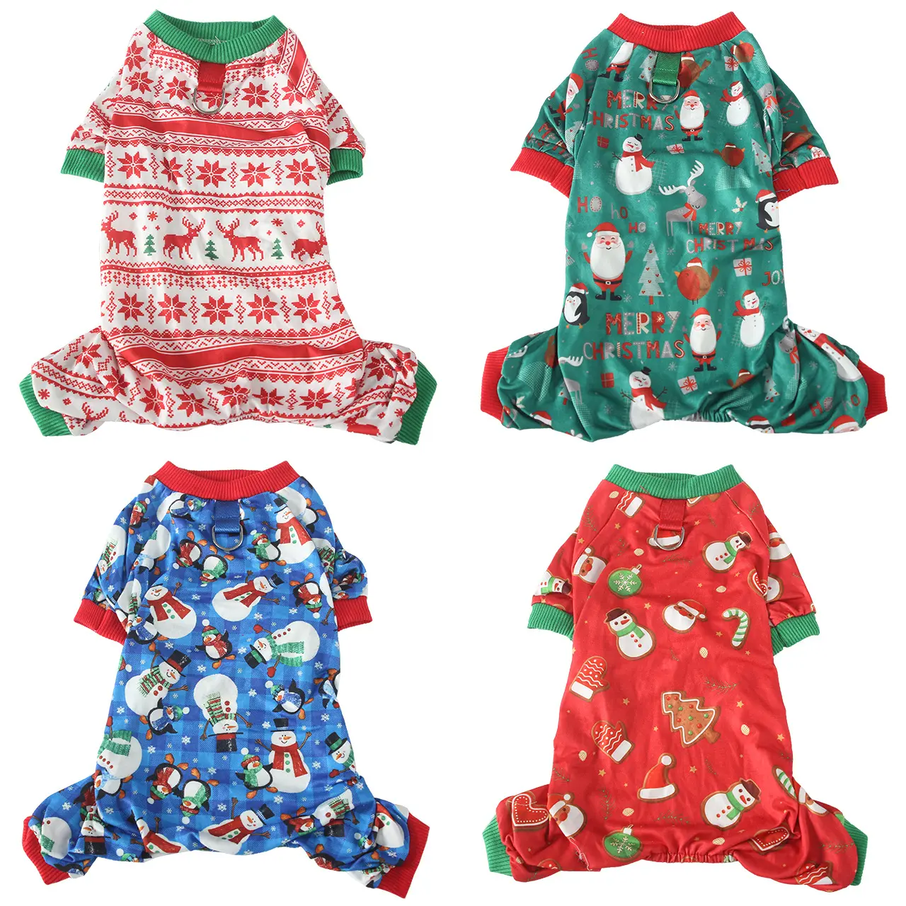 Christmas Dog Pajamas for Small Dogs, Festive Plaid Pet Onesie with Soft Velvet, Cozy Winter Sleepwear for Cats & Puppy