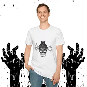 SCBC: "Tagged Up" Skull Graphic Unisex T-Shirt, Alternative Fashion Tee for Gifting, Festivals, Casual Wear, Edgy Style, Streetwear