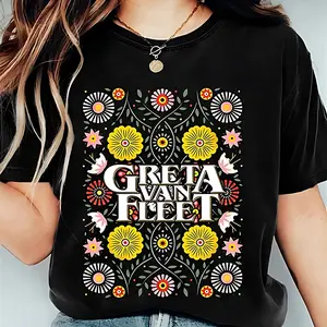 Greta Van Fleet Floral Graphic Tee  - Concert Shirts