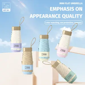 Ultra-Light Portable Pocket Umbrella, Lightweight Foldable Umbrella, Foldable Card Size Sunshade, Dual Color UV Protection, Easy to Carry, Ideal for Travel