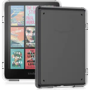 Clear Case for Kindle Paperwhite 12th Gen 2024 (7") & Kindle Colorsoft Signature Edition (7"), Ultra Slim Anti-Yellow TPU + Frosted PC Back Scratch-Proof Cover, Not for Sony Nokia, Clear