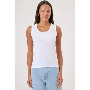 Goldie Tees Madelyn Tank in White