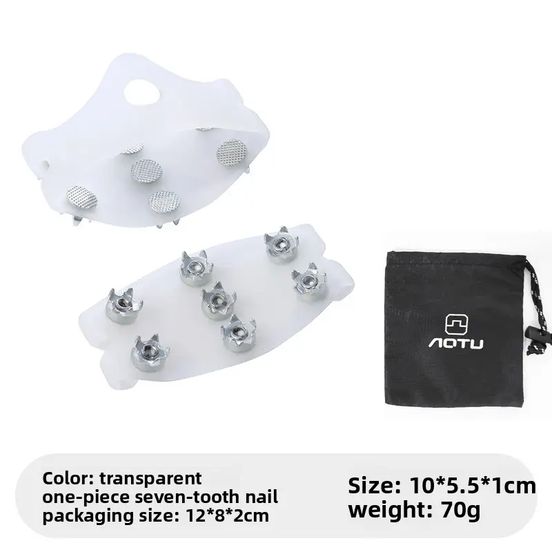 Little Cow White 7-Tooth Ice Crampons 1 Pair Pack 