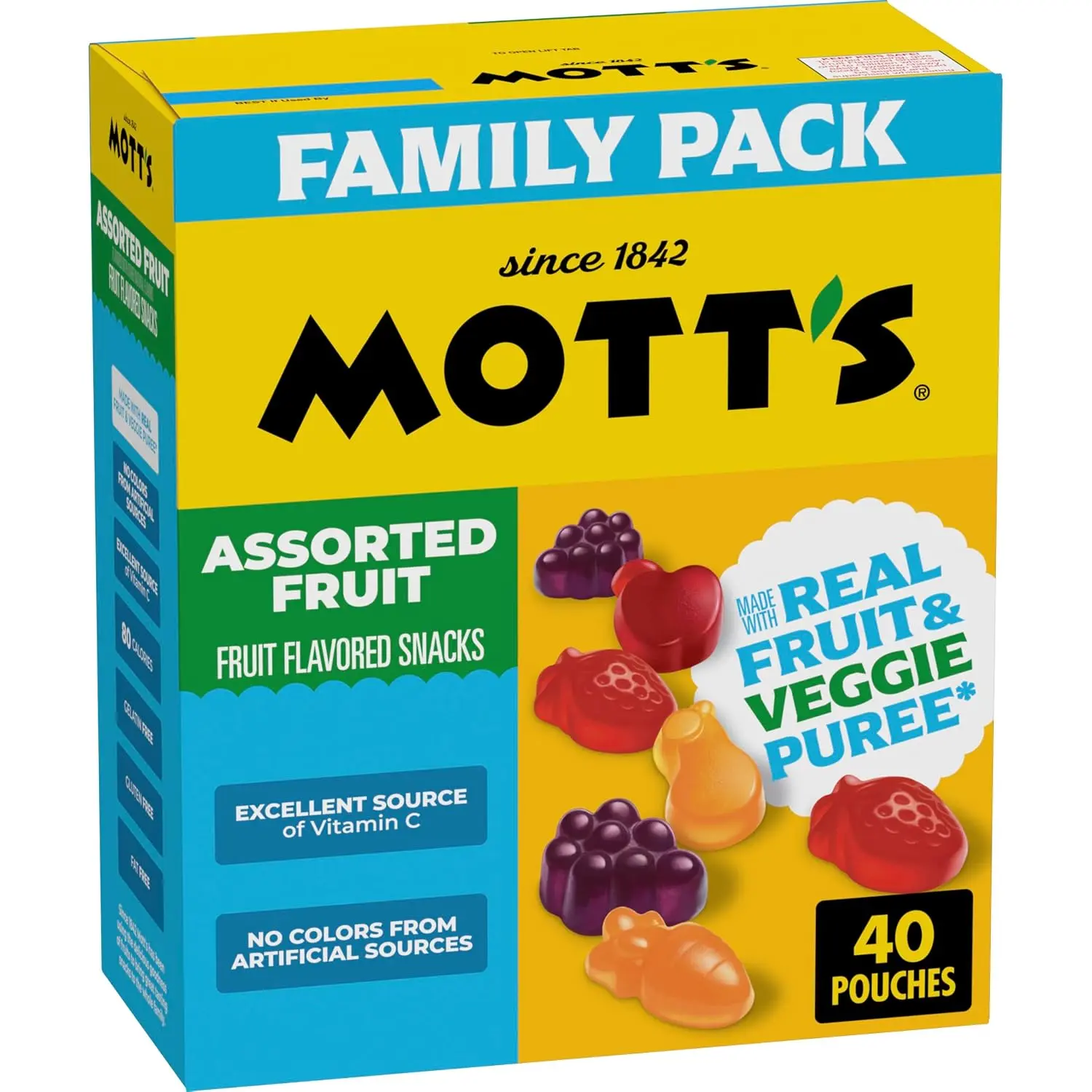 Mott's Assorted Fruit Flavored Snacks, Made with Real Fruit Puree (40 Pack) Mott's Assorted Fruit Flavored Snacks, Made with Real Fruit Puree (40 Pack)