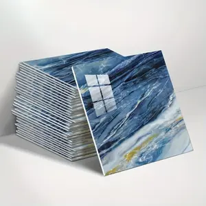 Luxury Self-Adhesive Marble Pattern Tile Stickers, Marble Backsplash Wallpaper, PVC Kitchen Wall Stickers, Waterproof Bathroom Tiles, Ceiling Decoration, Peel, Easy Installation, Waterproof Durable Sticker, Home Decor