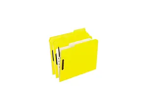 Tops Pendaflex 21309 Folders With Embossed Fasteners  1/3 Cut  Top Tab  Letter  Yellow  50/Box