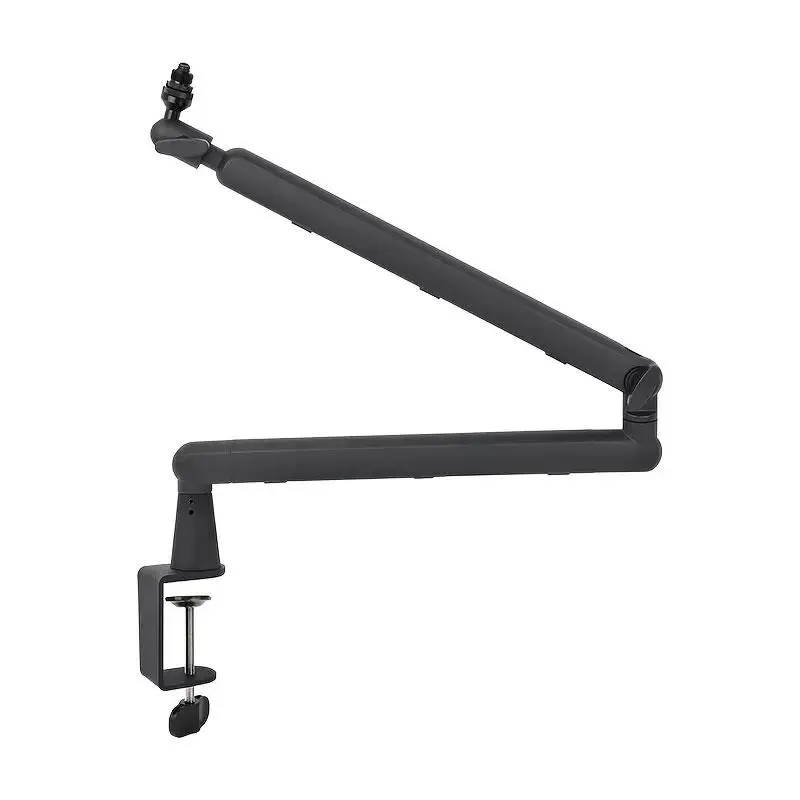 Microphone Boom Arm, Sturdy Alloy Mic Stand with Cable Tray, Phone Holder for Game, Live Streaming, Recording & Voice Over