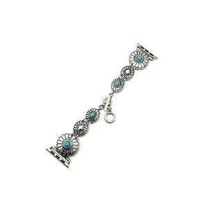 WESTERN TURQUOISE CONCHO APPLE WATCH BAND